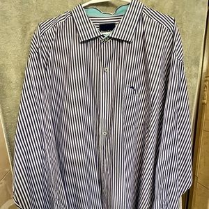Tommy Bahama stripe blue button down long sleeve men’s shirt
